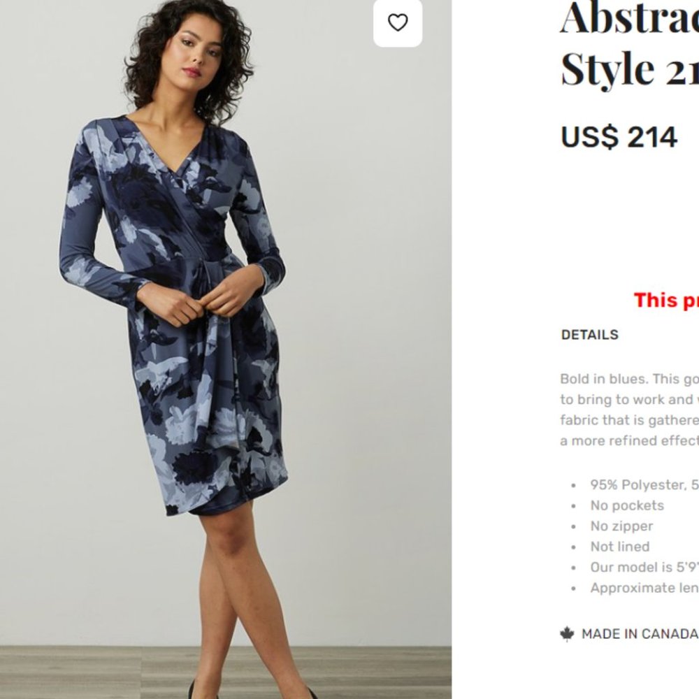 Joseph Ribkoff Blue/Multi Floral Print Dress